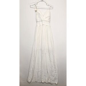 Promesa Women's Airy Casual Maxi Dress White Size M